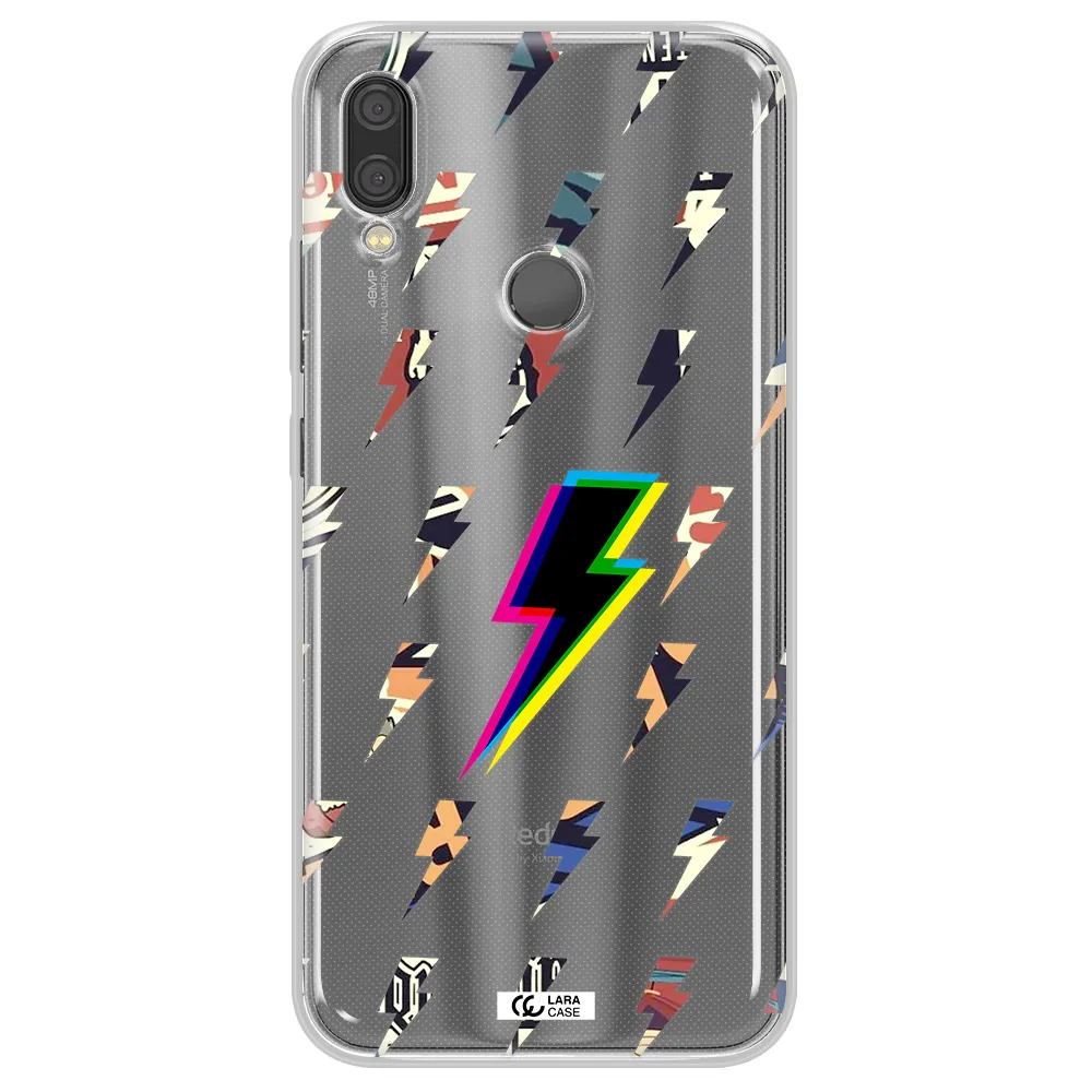 Thunder Glitch Xiaomi Redmi Note 7 Clear TPU Case