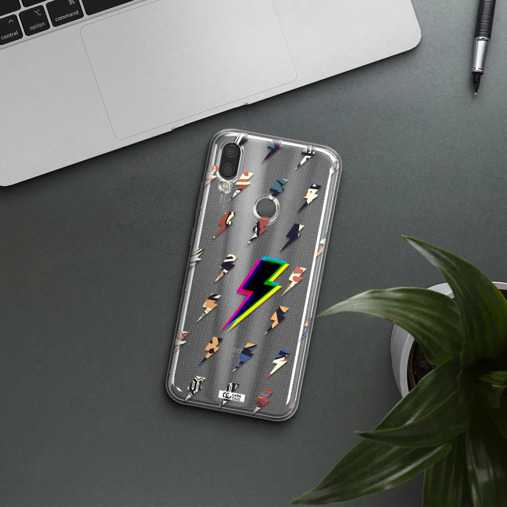 Thunder Glitch Xiaomi Redmi Note 7 Clear TPU Case