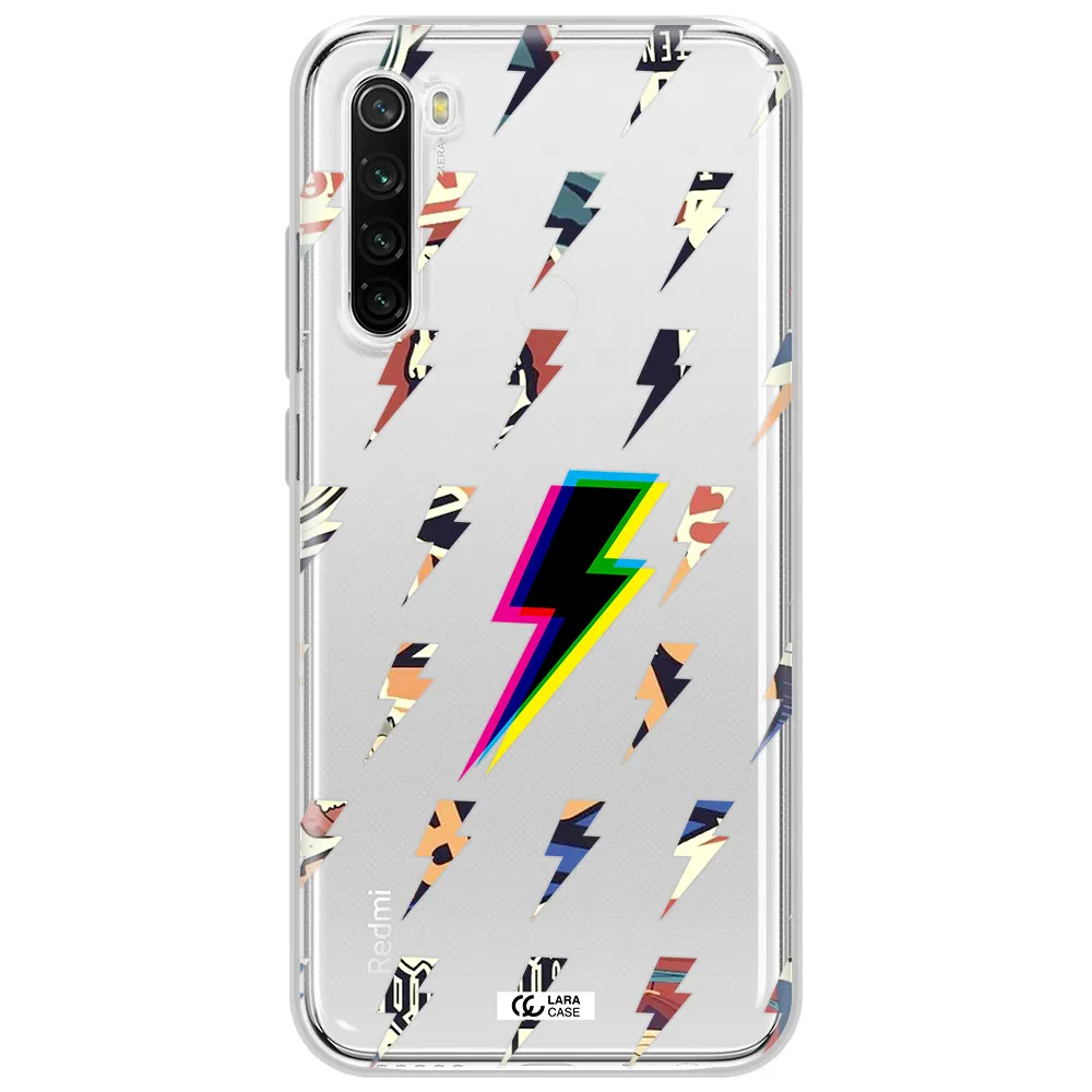 Thunder Glitch Xiaomi Redmi Note 8T Clear Tpu Case
