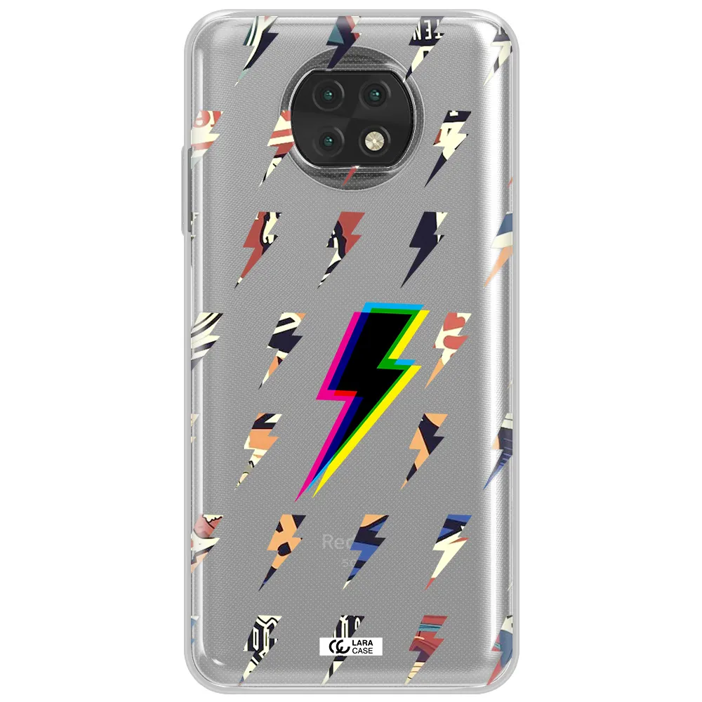 Thunder Glitch Xiaomi Redmi Note 9T Clear Tpu Case