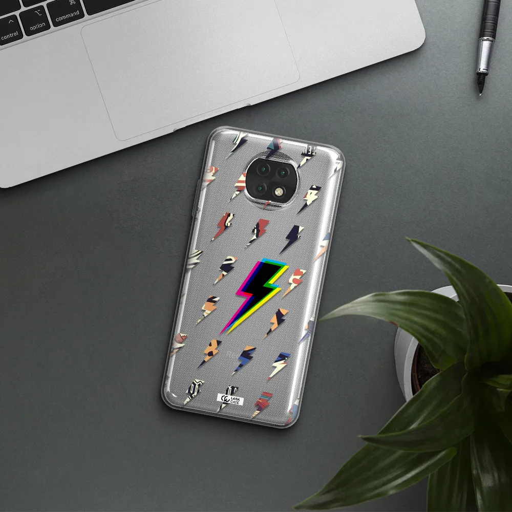Thunder Glitch Xiaomi Redmi Note 9T Clear Tpu Case