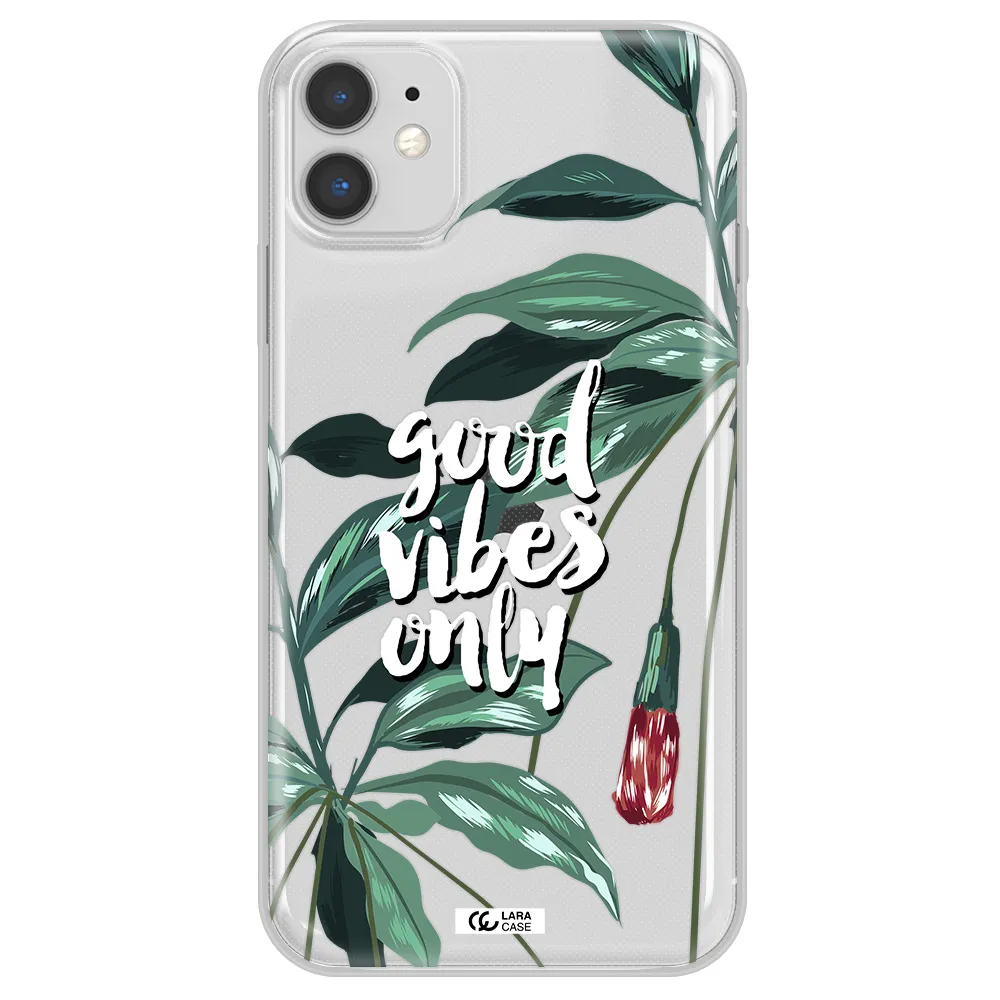 Tropical Vibes Green Apple iPhone 11 Clear TPU Case