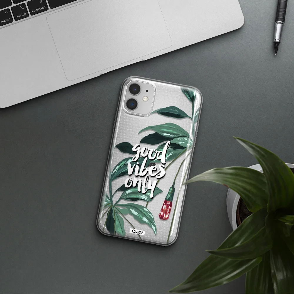 Tropical Vibes Green Apple iPhone 11 Clear TPU Case