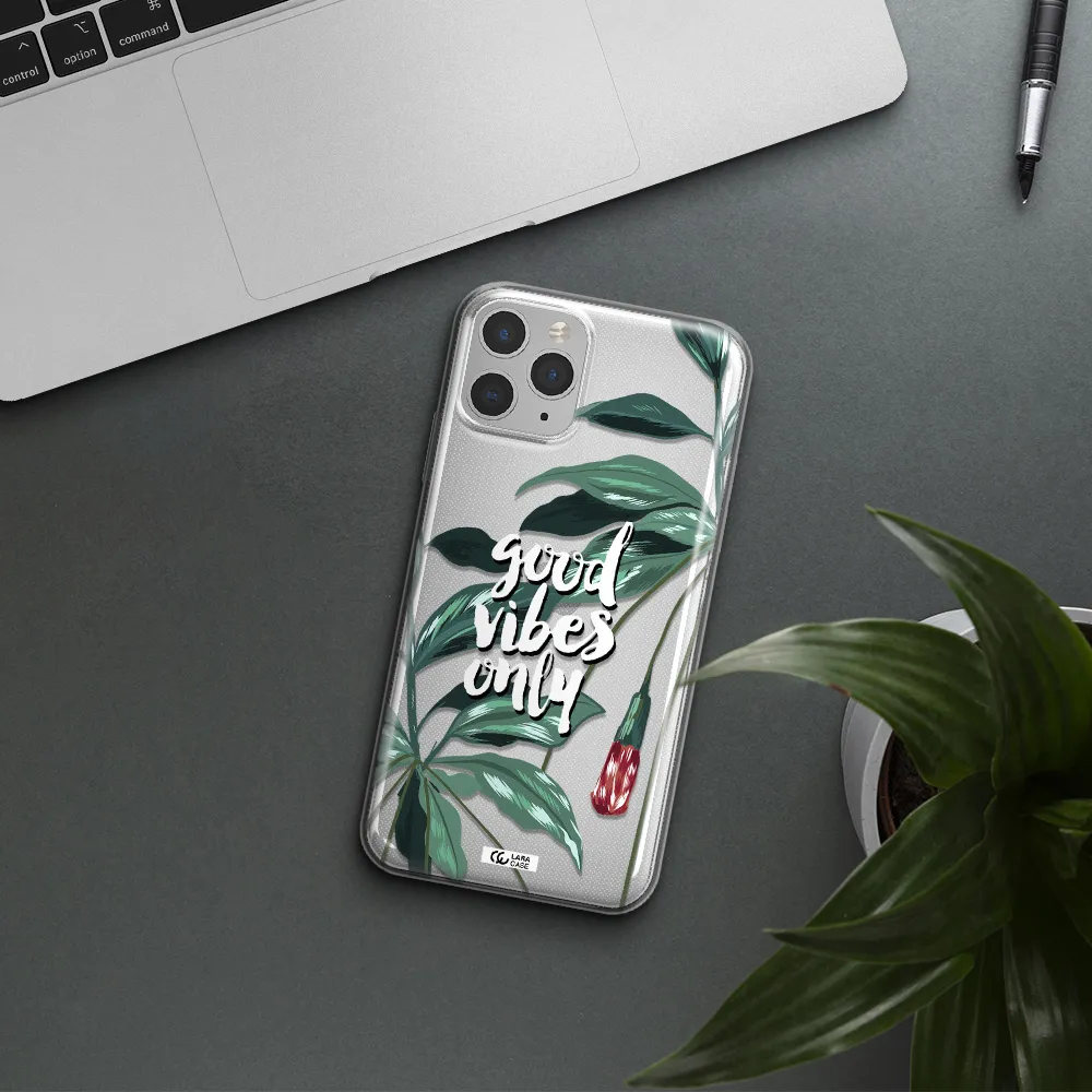 Tropical Vibes Green Apple iPhone 11 pro Clear TPU Case