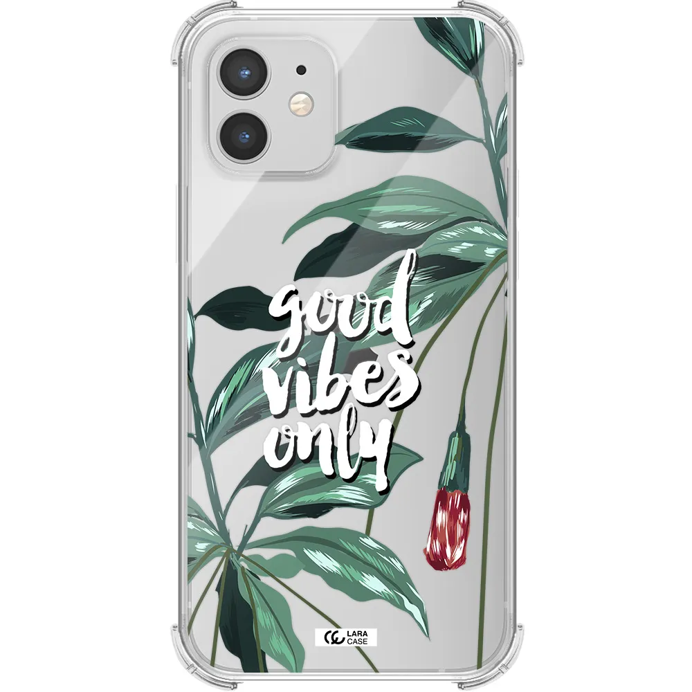 Tropical Vibes Green Apple iPhone 12 Clear PC Case