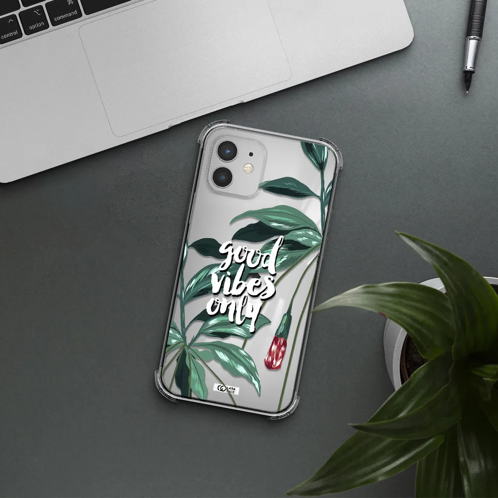 Tropical Vibes Green Apple iPhone 12 mini Clear PC Case