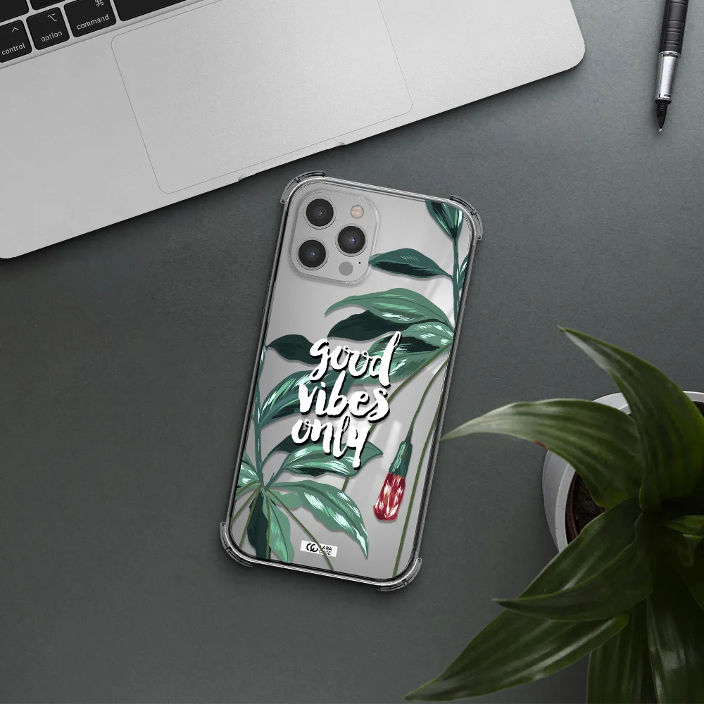 Tropical Vibes Green Apple iPhone 12 pro Clear PC Case