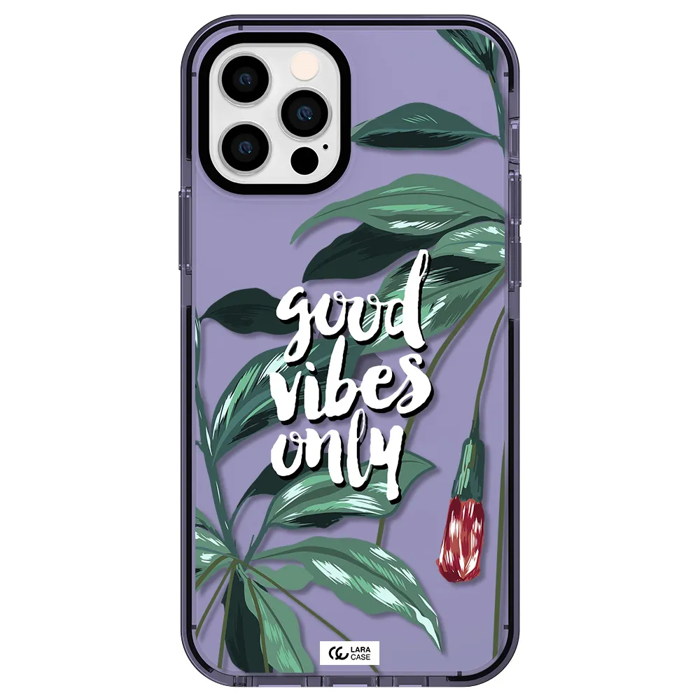 Tropical Vibes Green Apple iPhone 12 pro impact Lilac Case