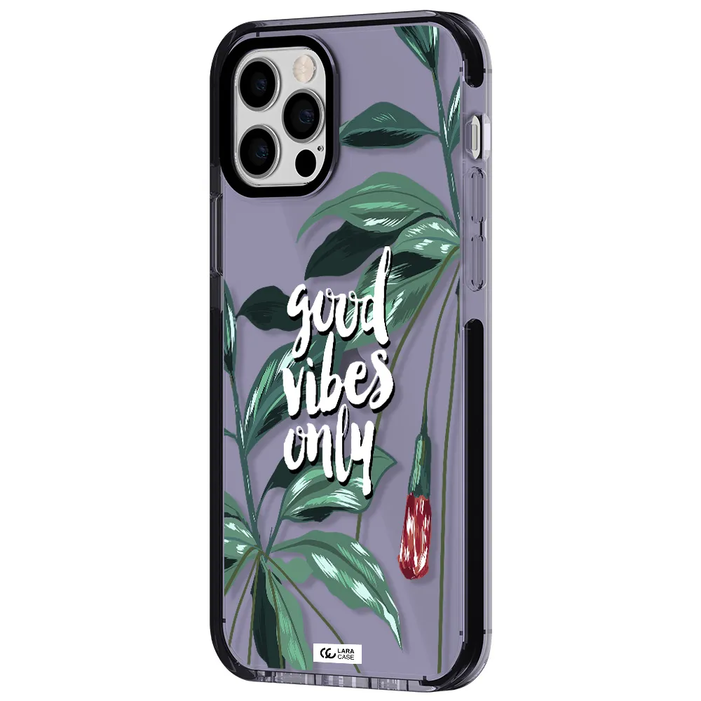 Tropical Vibes Green Apple iPhone 12 pro impact Lilac Case