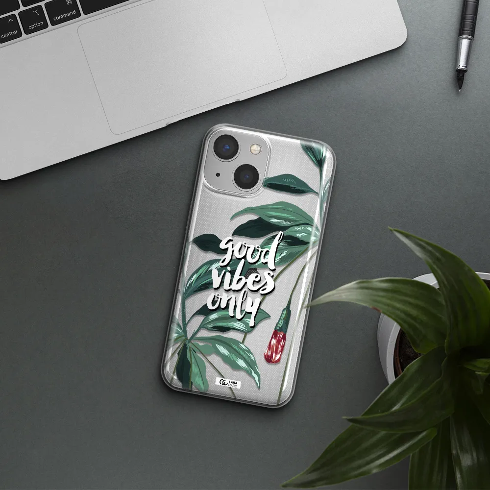 Tropical Vibes Green Apple iPhone 13 Clear TPU Case