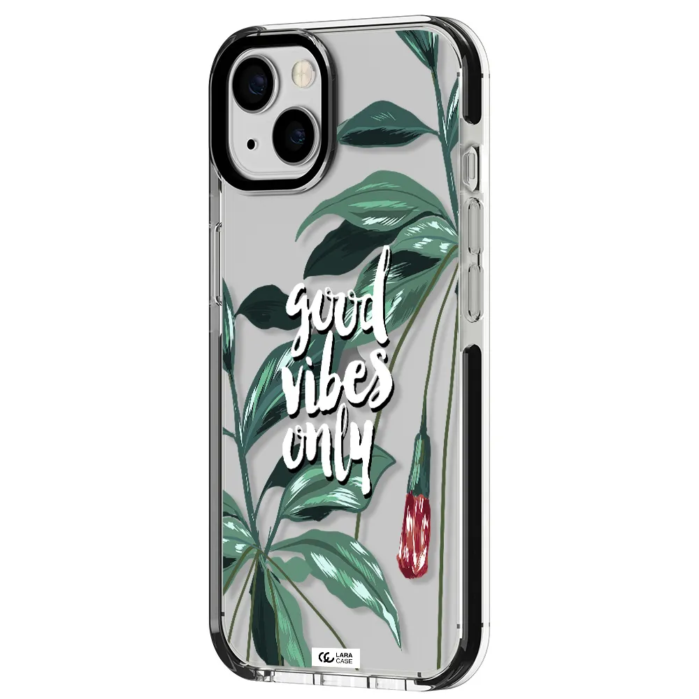 Tropical Vibes Green Apple iPhone 13 impact black border Case
