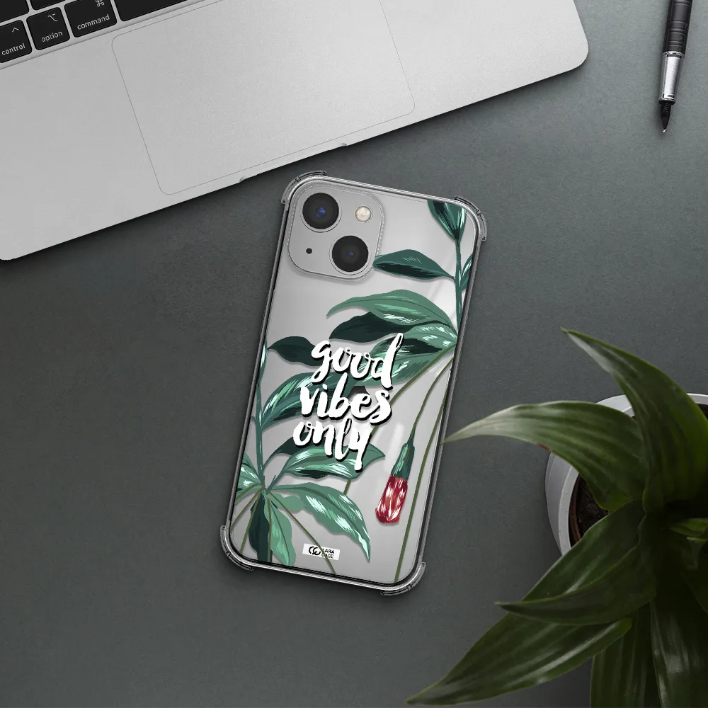 Tropical Vibes Green Apple iPhone 13 mini Clear PC Case