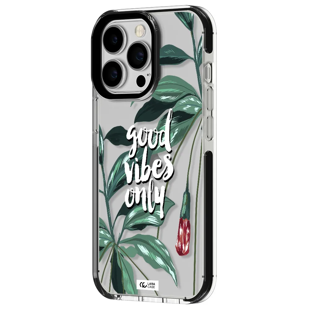 Tropical Vibes Green Apple iPhone 13 Pro impact black border Case