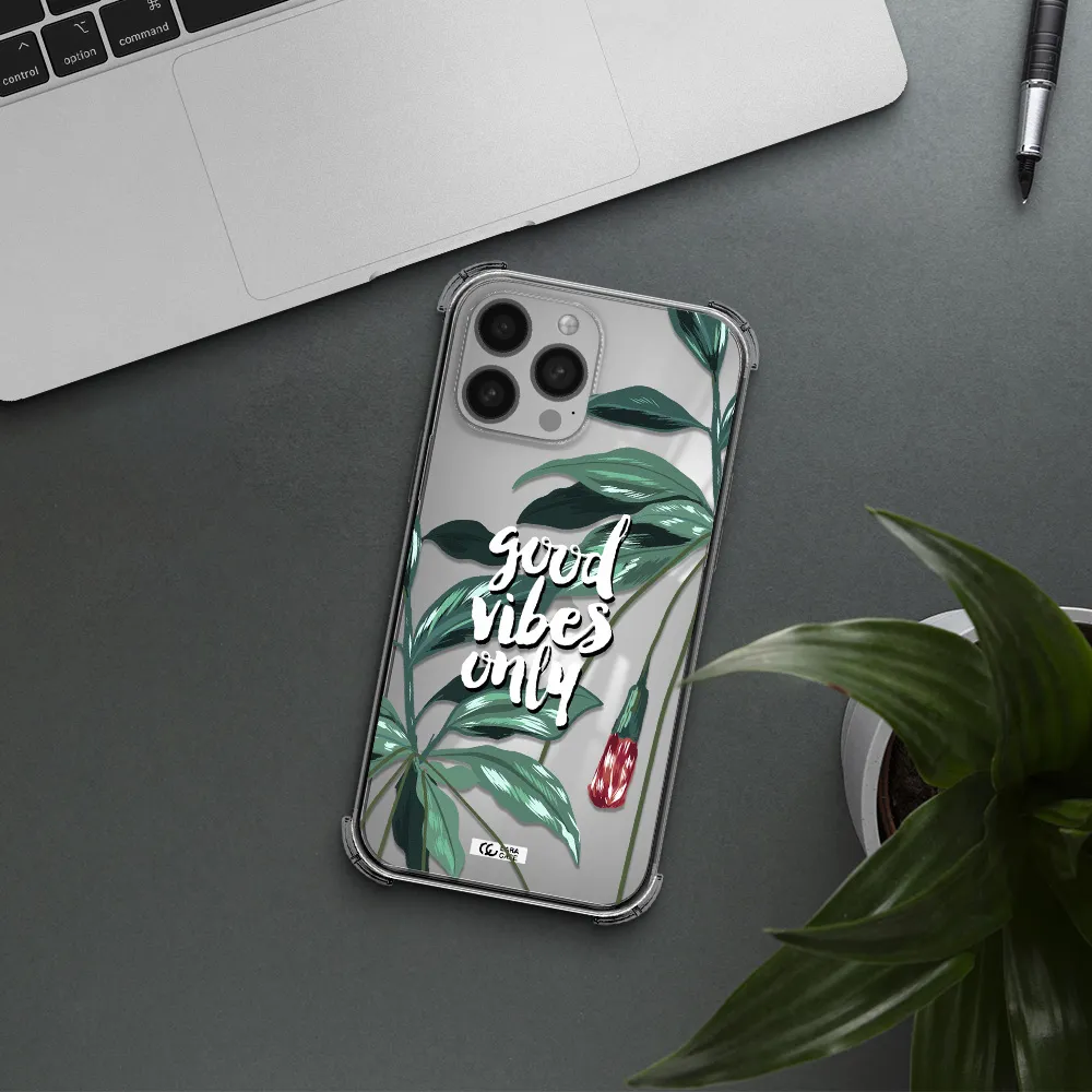 Tropical Vibes Green Apple iPhone 13 Pro Max Clear PC Case