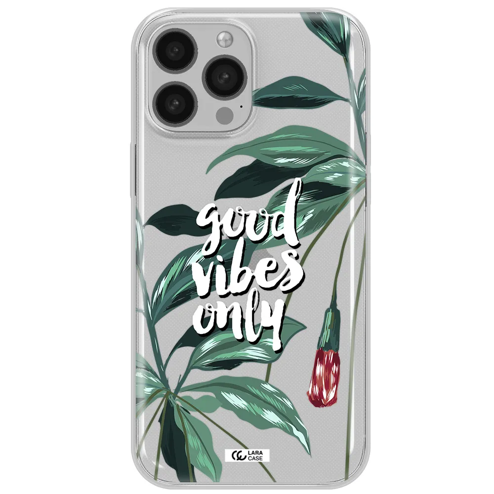 Tropical Vibes Green Apple iPhone 13 Pro Max Clear TPU Case