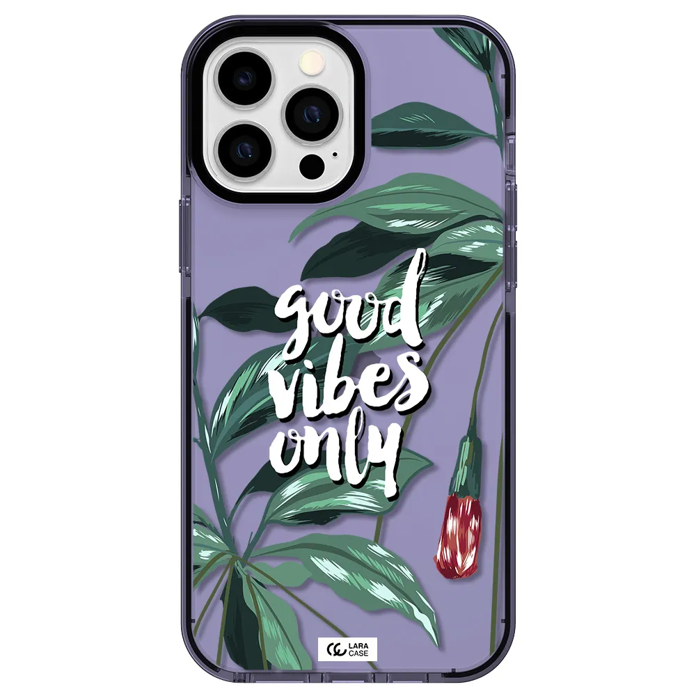 Tropical Vibes Green Apple iPhone 13 Pro Max impact Lilac Case