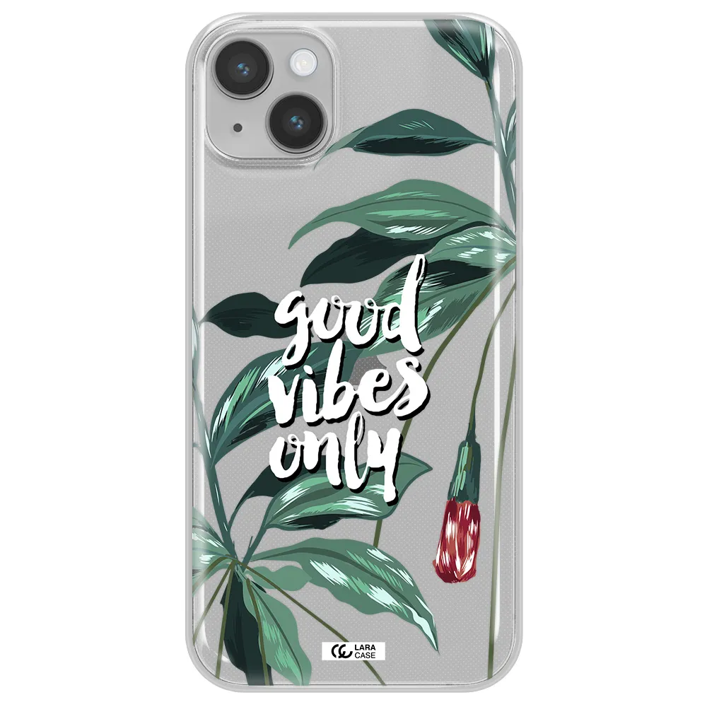 Tropical Vibes Green Apple iPhone 14 Clear TPU Case