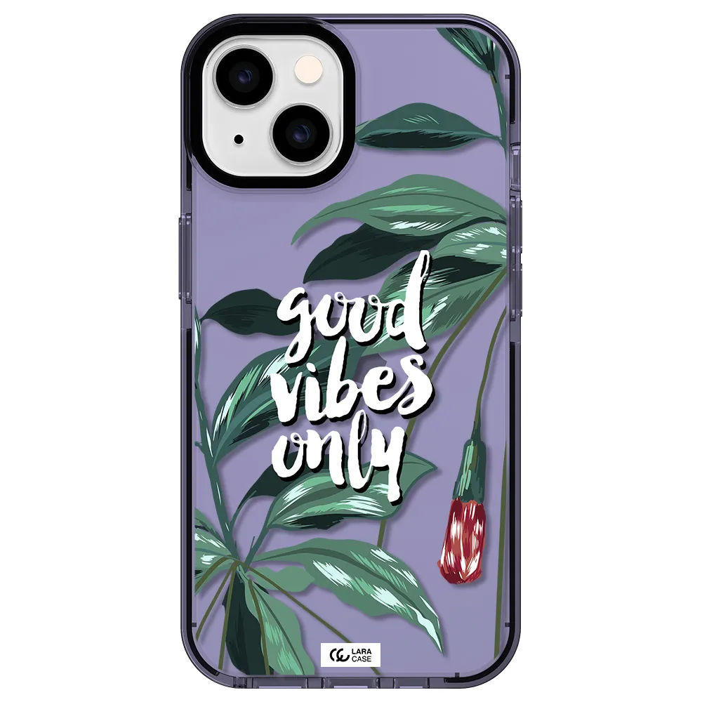 Tropical Vibes Green Apple iPhone 14 impact Lilac Case