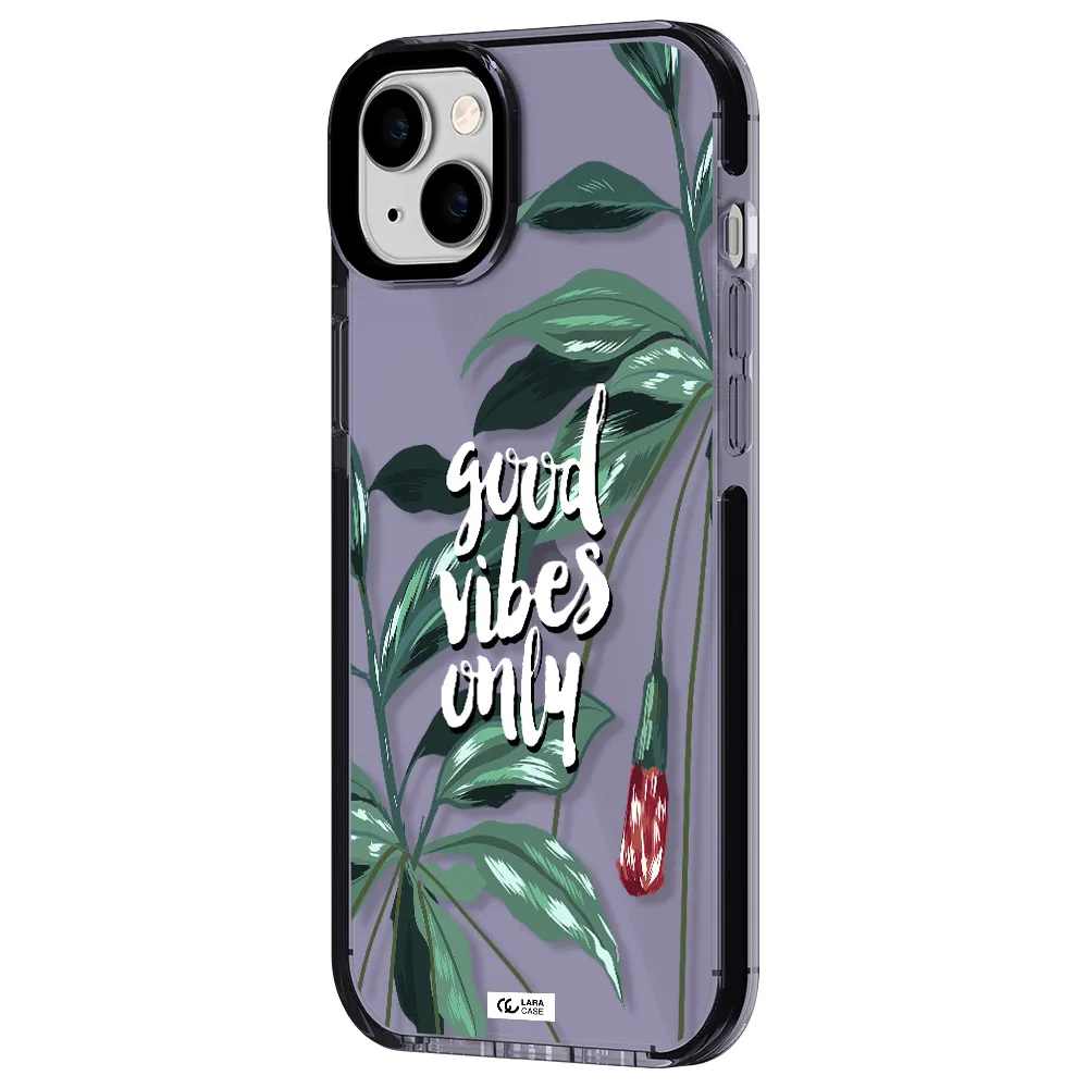 Tropical Vibes Green Apple iPhone 14 plus impact Lilac Case