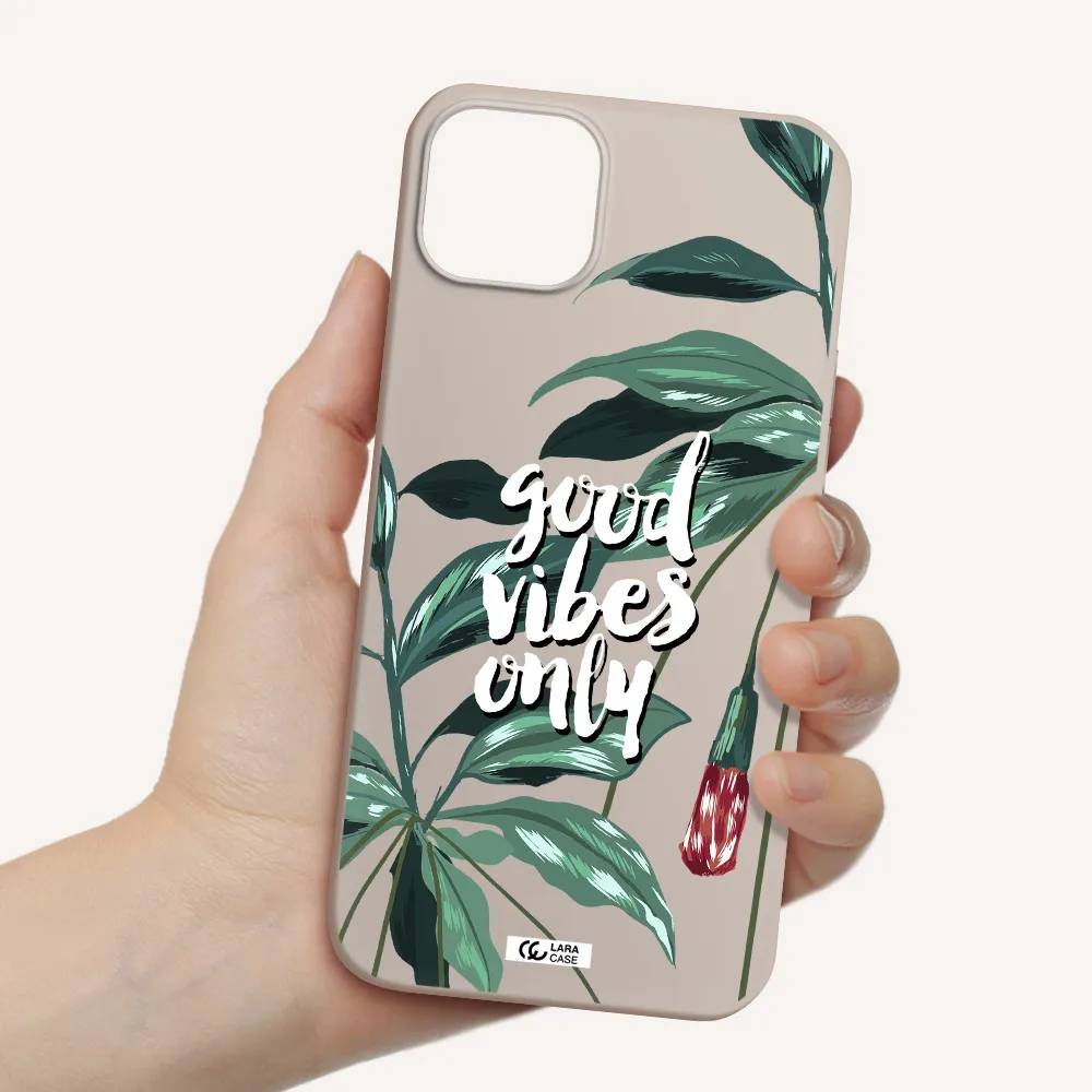 Tropical Vibes Green Apple iPhone 14 plus Silicone Stone Case