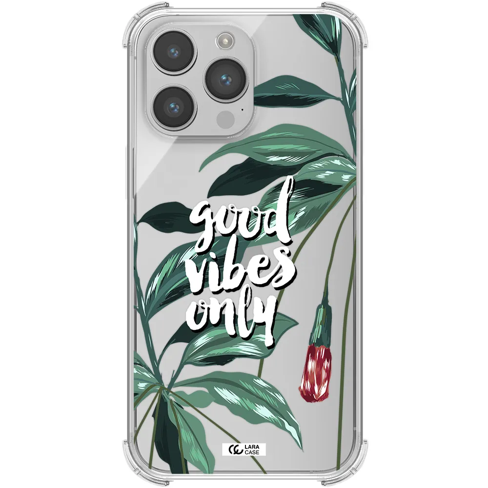 Tropical Vibes Green Apple iPhone 14 pro Clear PC Case