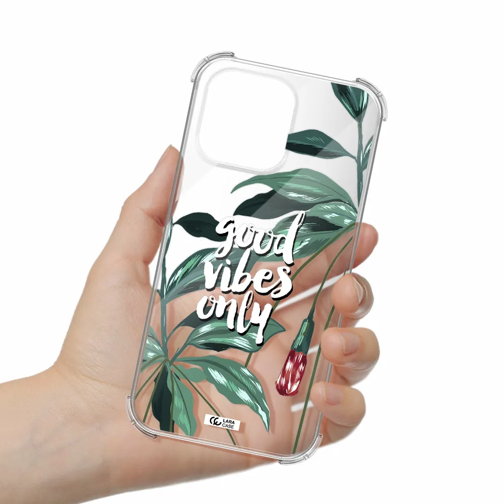 Tropical Vibes Green Apple iPhone 14 pro Clear PC Case