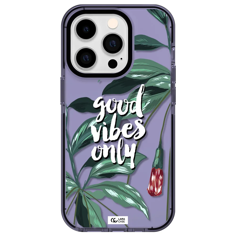 Tropical Vibes Green Apple iPhone 14 pro impact Lilac Case