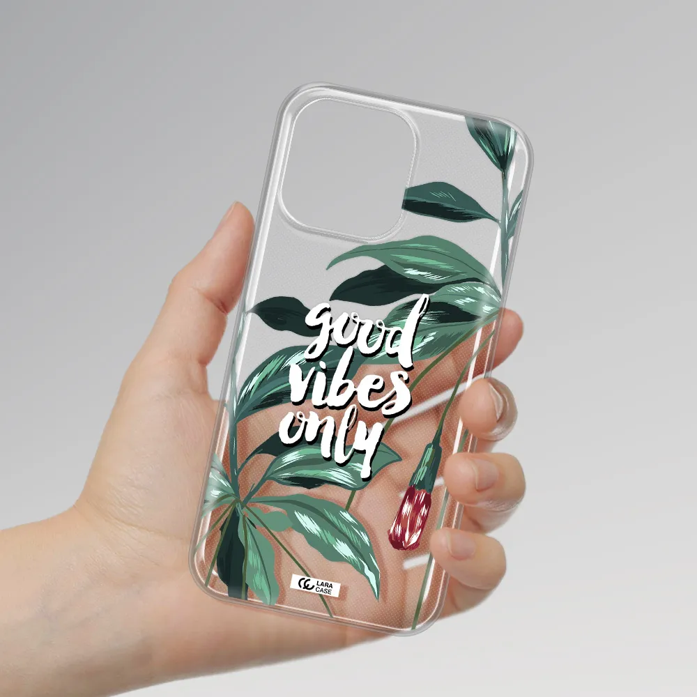 Tropical Vibes Green Apple iPhone 14 pro max Clear TPU Case