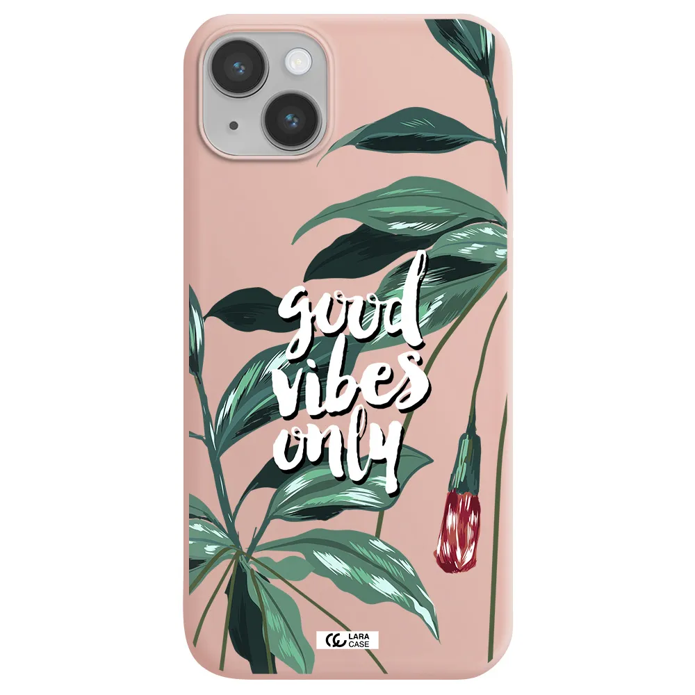 Tropical Vibes Green Apple iPhone 14 Silicone pastel pink Case