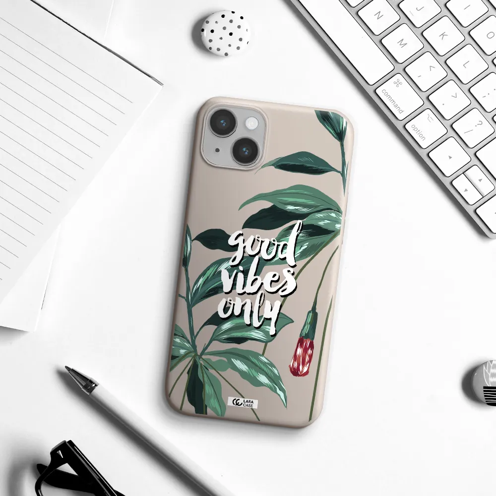Tropical Vibes Green Apple iPhone 14 Silicone Stone Case