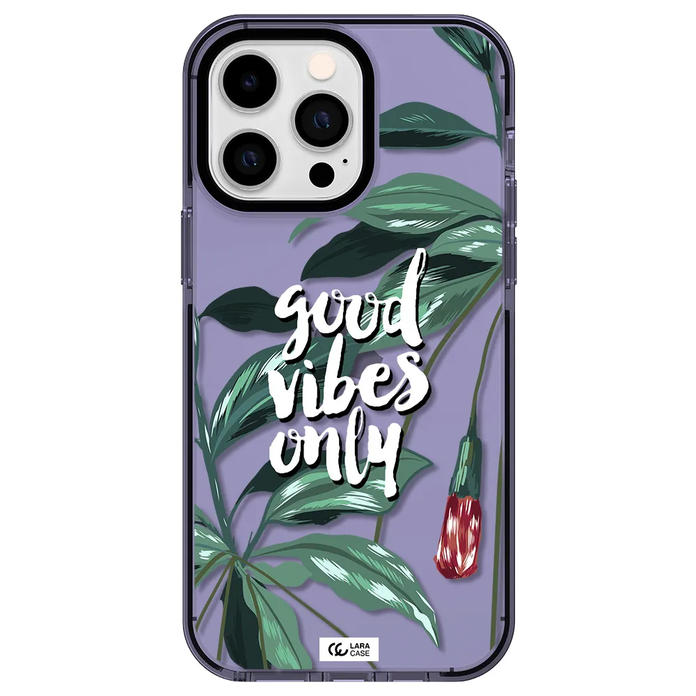 Tropical Vibes Green Apple iPhone 15 Pro Max impact Lilac Case