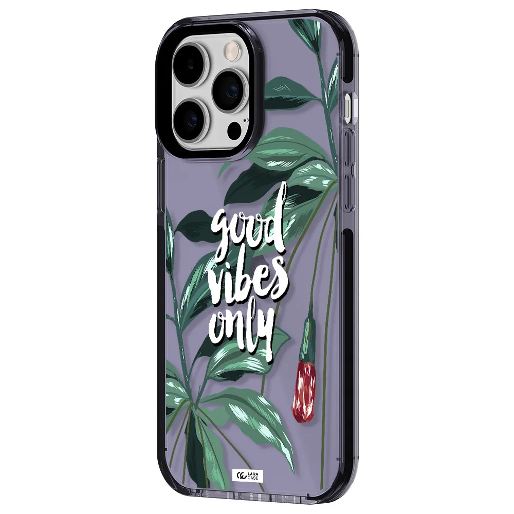 Tropical Vibes Green Apple iPhone 15 Pro Max impact Lilac Case