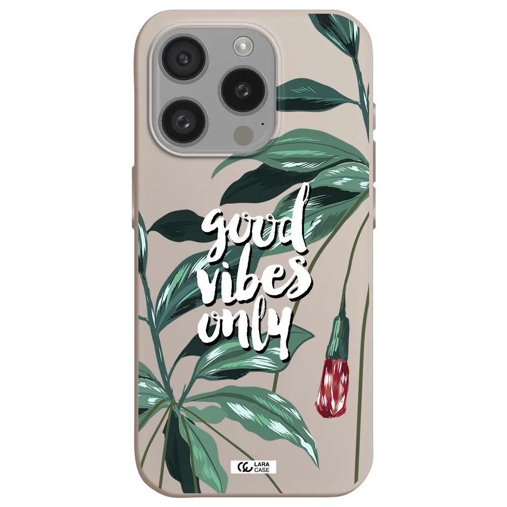 Tropical Vibes Green Apple Iphone 15 Pro Silicone Stone Case