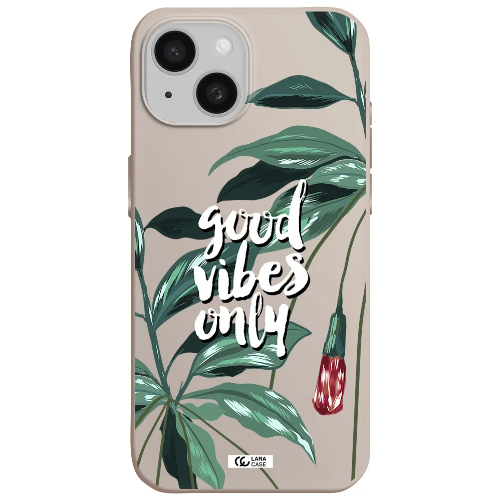 Tropical Vibes Green Apple iPhone 15 Silicone Stone Case