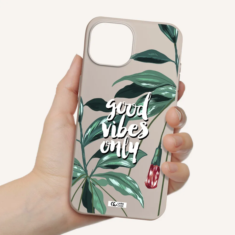 Tropical Vibes Green Apple iPhone 15 Silicone Stone Case