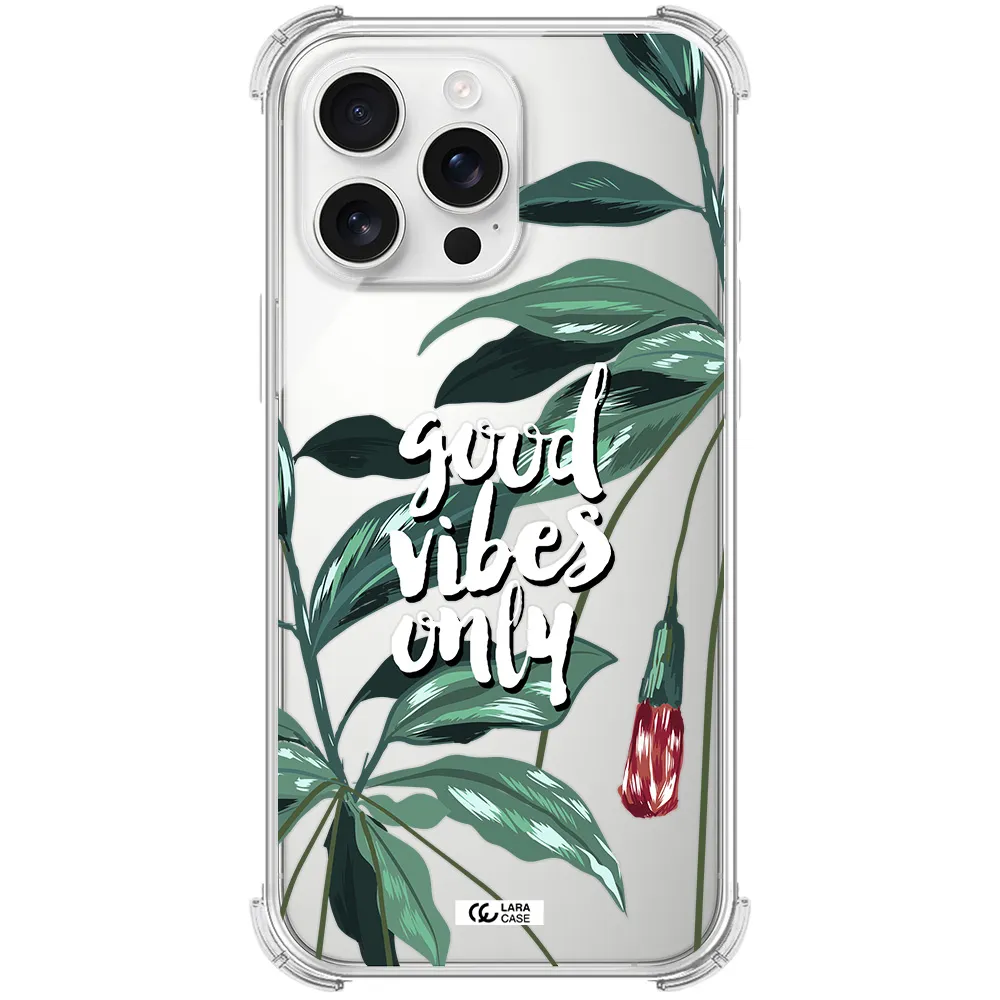 Tropical Vibes Green Apple Iphone 16 Pro Max Clear Pc Case