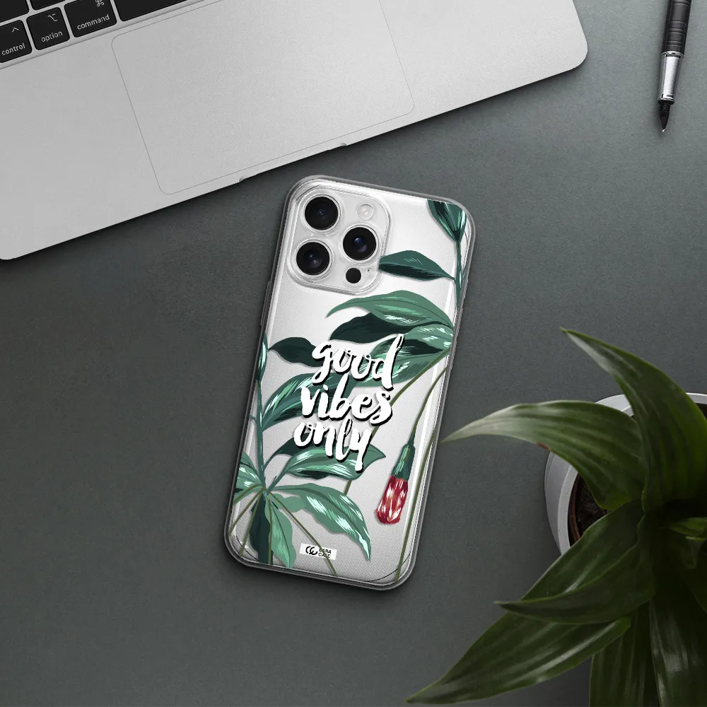 Tropical Vibes Green Apple Iphone 16 Pro Max Clear Tpu Case