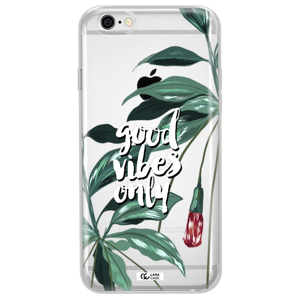Tropical Vibes Green Apple iPhone 6 plus Clear TPU Case