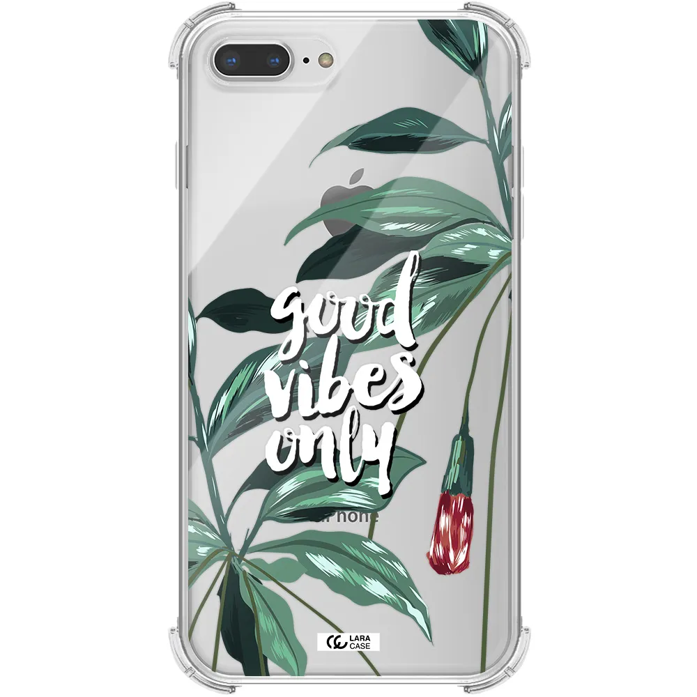 Tropical Vibes Green Apple iPhone 7 plus Clear PC Case
