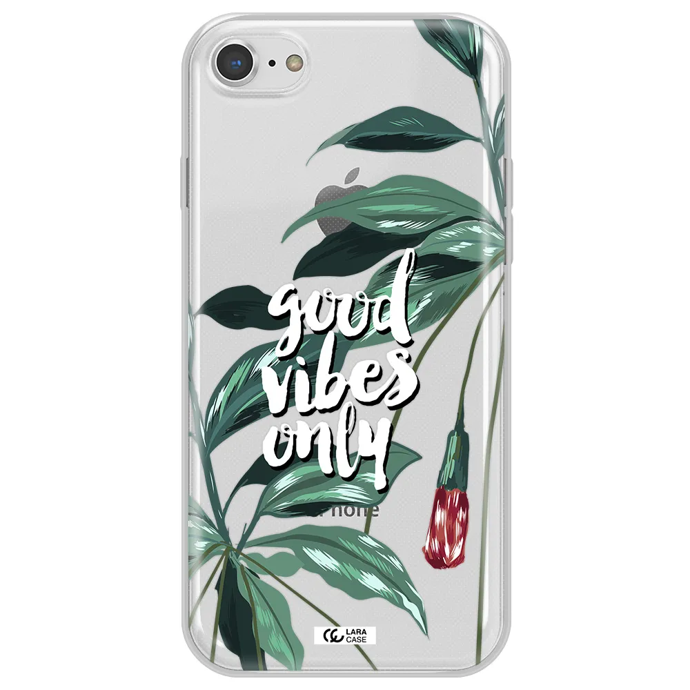 Tropical Vibes Green Apple iPhone 8 Clear TPU Case