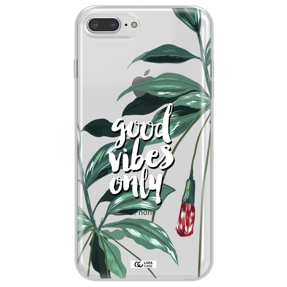 Tropical Vibes Green Apple iPhone 8 plus Clear TPU Case