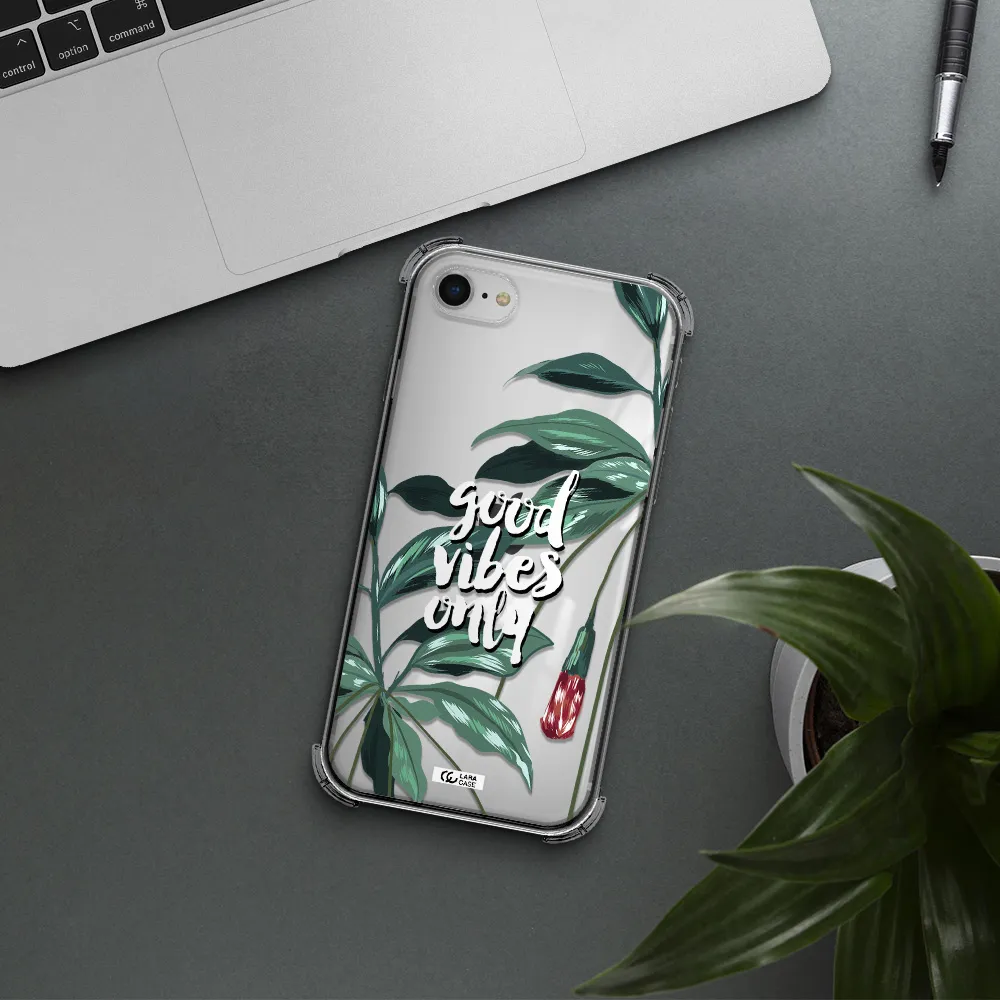 Tropical Vibes Green Apple iPhone se 2020 Clear PC Case