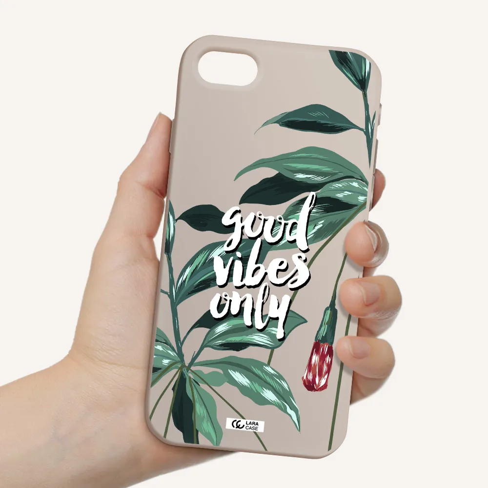 Tropical Vibes Green Apple iPhone se 2020 Silicone Stone Case