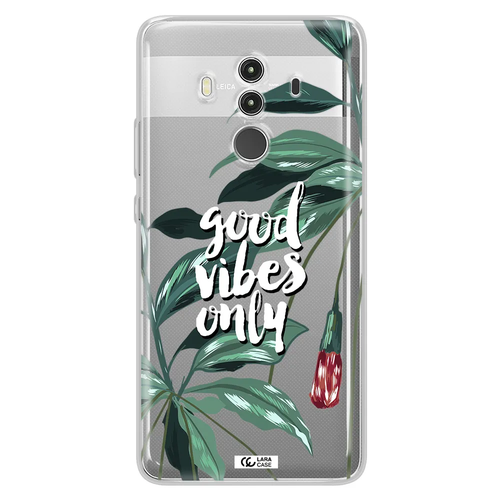 Tropical Vibes Green Huawei Mate 10 Clear TPU Case