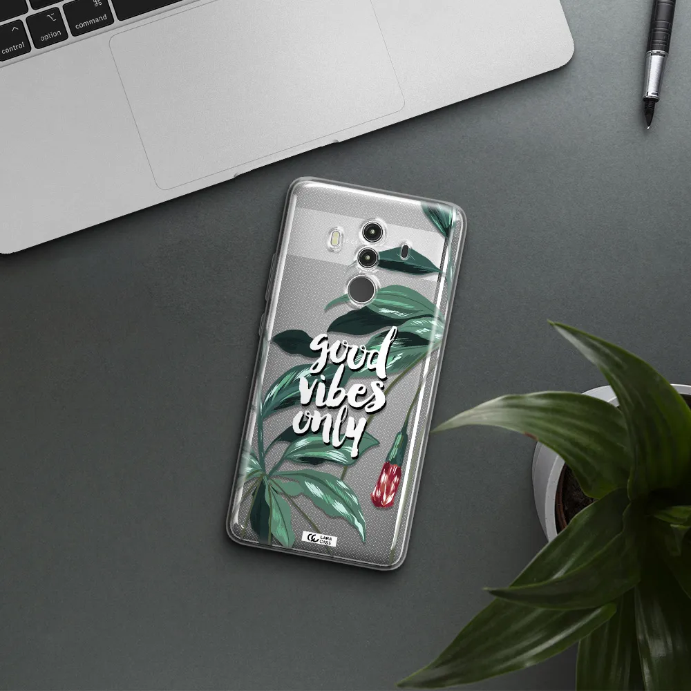 Tropical Vibes Green Huawei Mate 10 Clear TPU Case