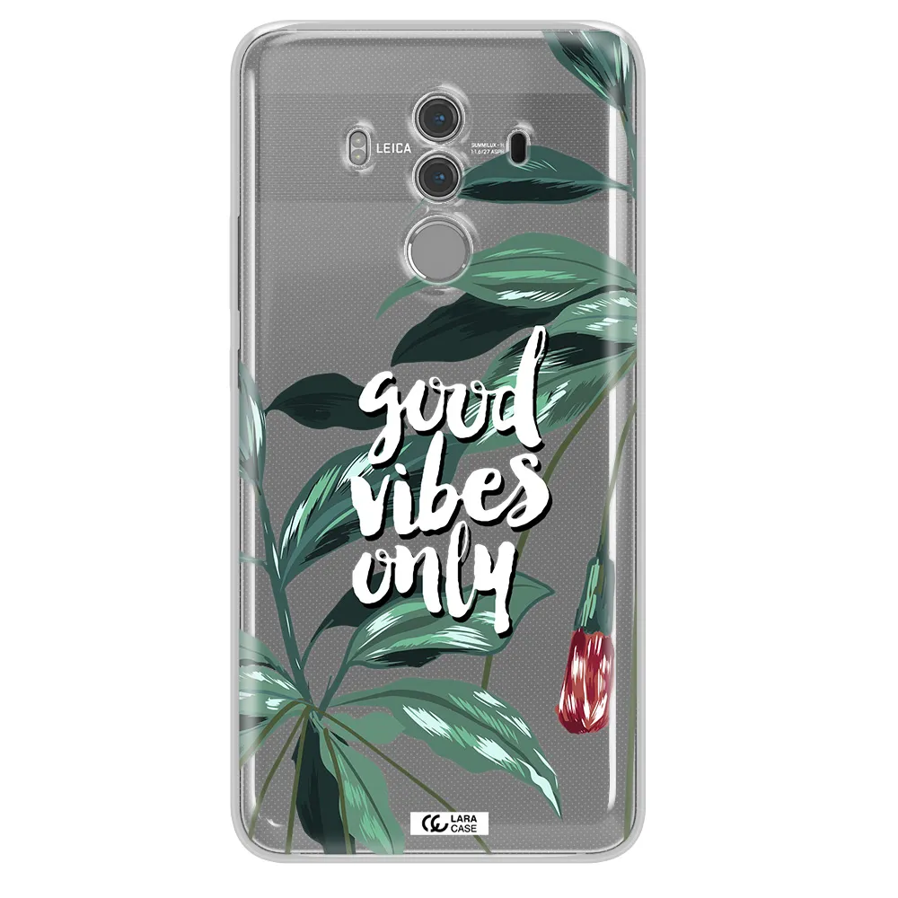 Tropical Vibes Green Huawei Mate 10 Pro Clear TPU Case