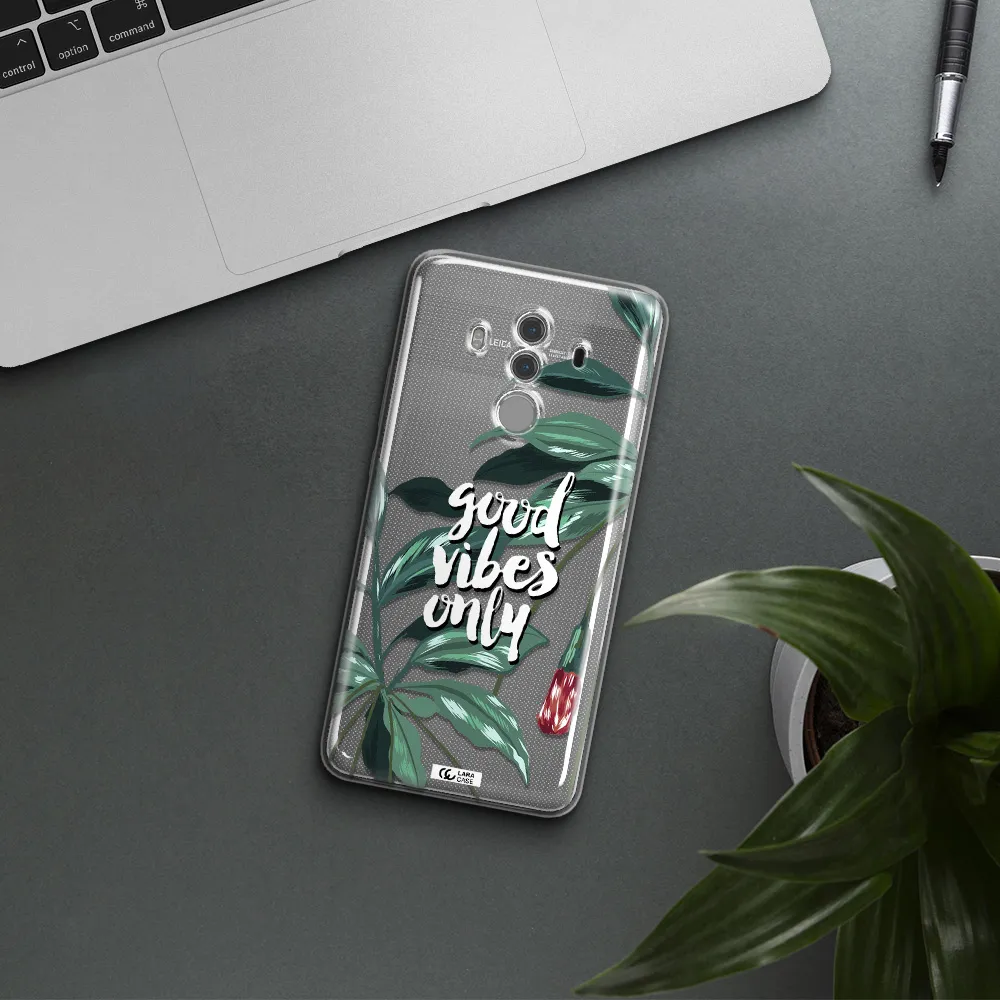 Tropical Vibes Green Huawei Mate 10 Pro Clear TPU Case
