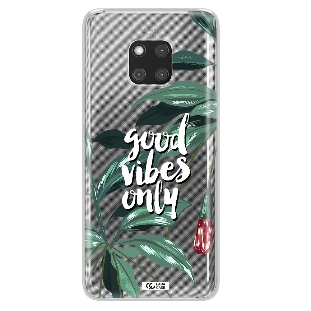 Tropical Vibes Green Huawei Mate 20 Pro Clear TPU Case
