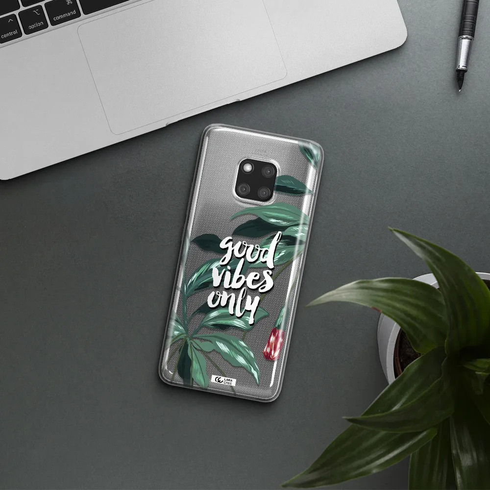 Tropical Vibes Green Huawei Mate 20 Pro Clear TPU Case