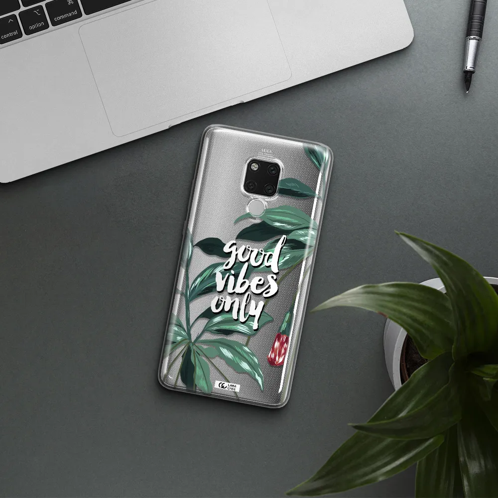 Tropical Vibes Green Huawei Mate 20X Clear TPU Case